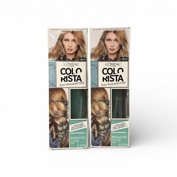 L'Oreal Other - L’Oréal Paris Colorista Semi-Permanent Hair Color #AQUA700 Bundle of 2